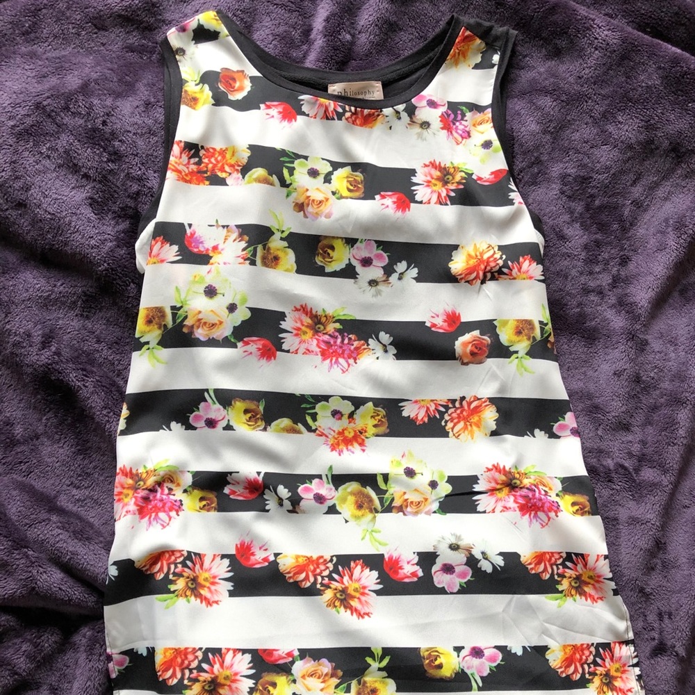 NWOT Philosophy Floral Sleeveless Top